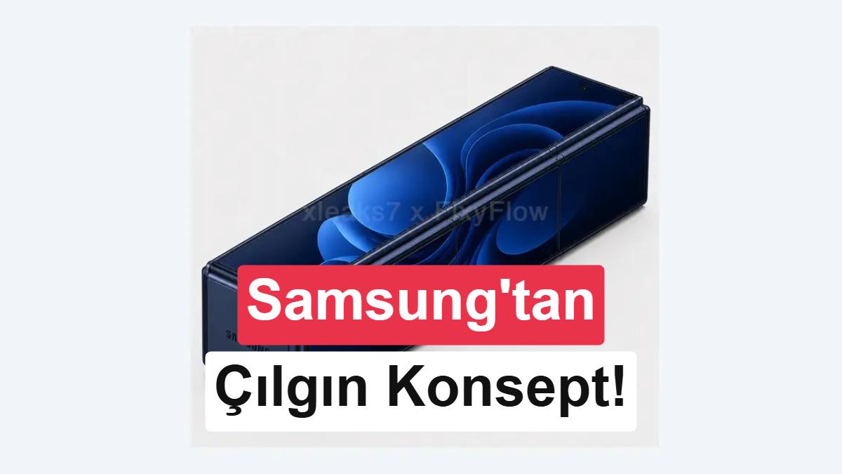 Samsung’dan sıra dışı konsept: Tuğla şeklinde katlanır telefon!