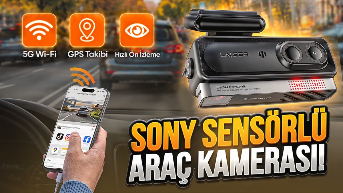 3 Kameralı ve Sony Sensörlü Araç Kamerası – Laiser Alpha 1!