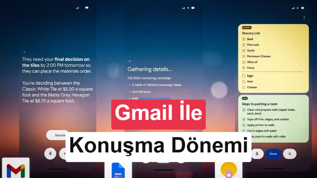 Gmail, Dokümanlar ve Keep ile artık sohbet etmek mümkün