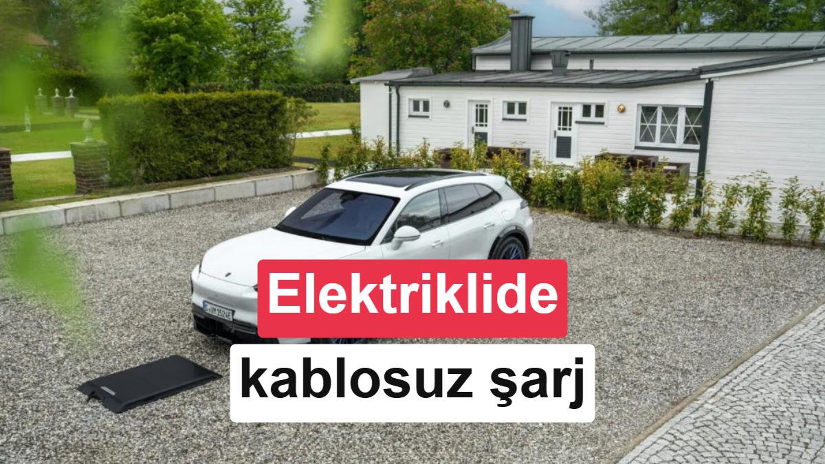 Kablolar çöpe: Elektrikli Porsche Cayenne kablosuz şarj olacak